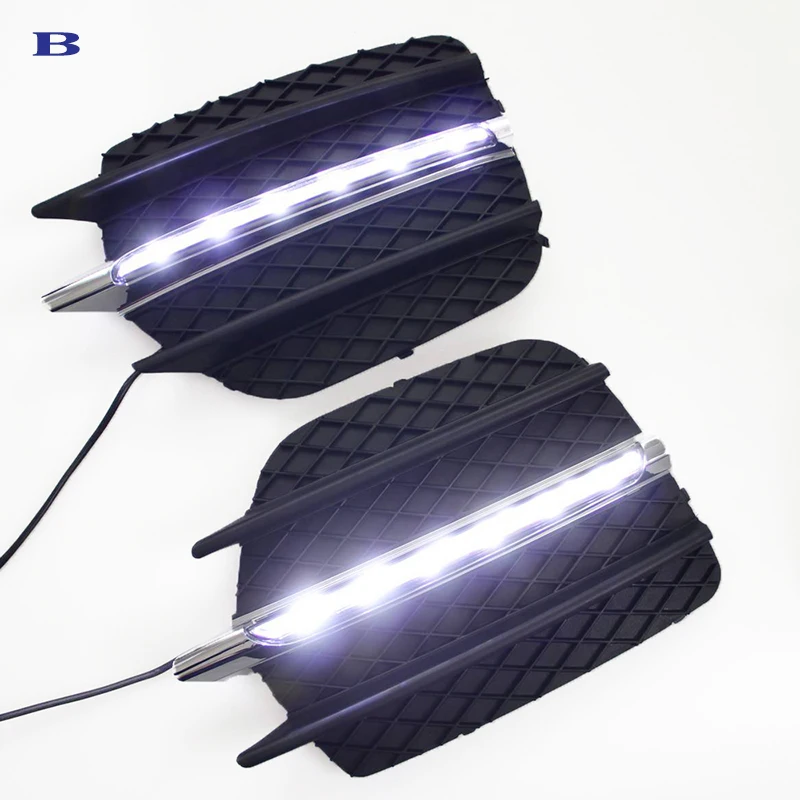 

2pcs For BMW X6 E71 2009-2013 6000K White Light LED Daytime Driving Running Light DRL Car Fog Lamp