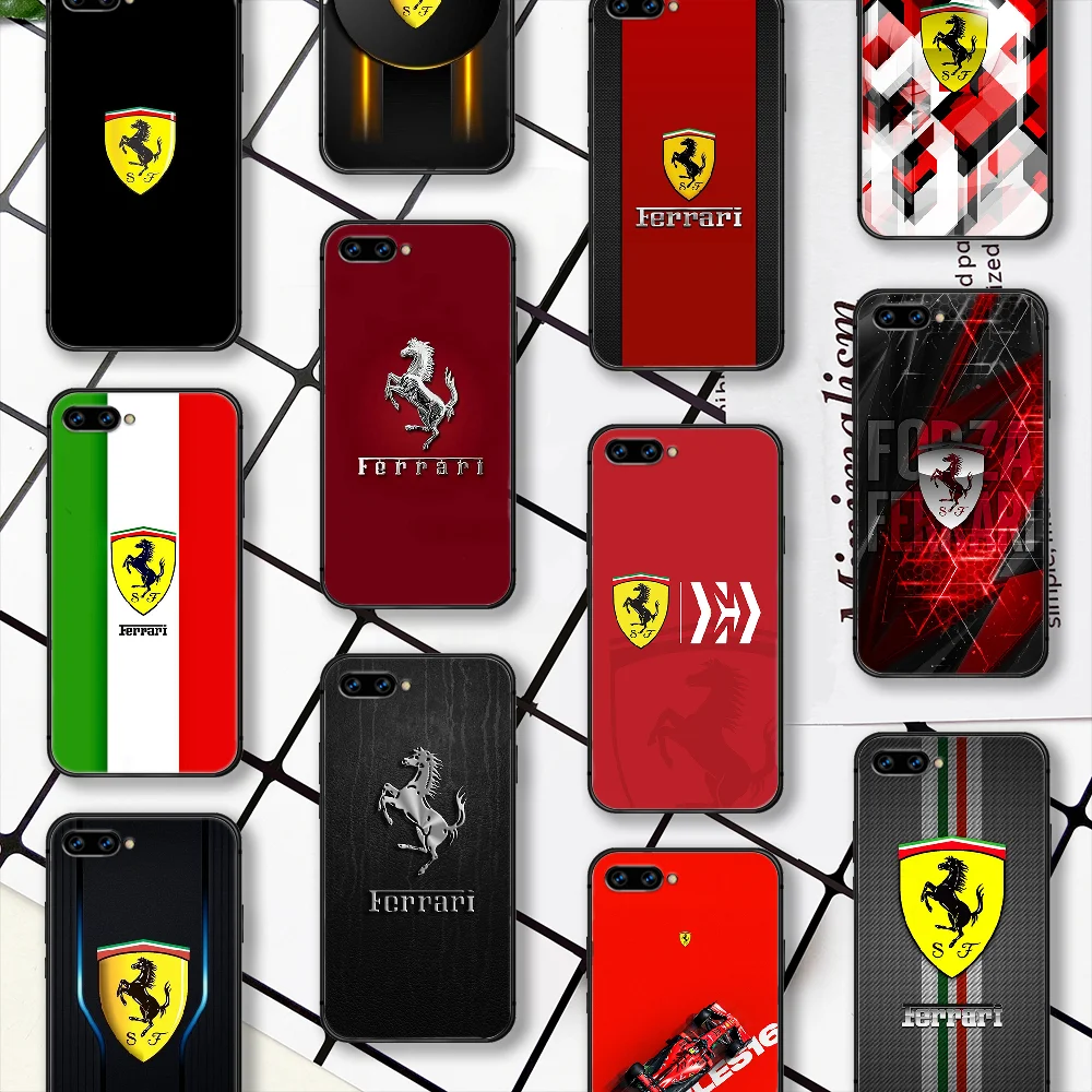 

Sporting Car Supercar Run Ferrari Phone Case For Huawei Honor 6A 7A 7C 8 8A 8X 9 9X 10 10i 20 Lite Pro Play black Prime Luxury