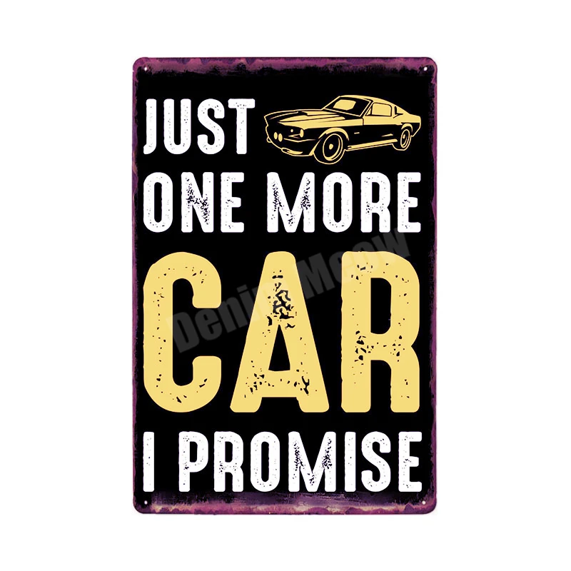 Fix Cars Plaque Shabby Chic Metal Tin Signs Classic Car Wall Art Poster Advertising Plates Bar Garage Vintage Home Decor MN117