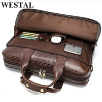 westal mens leather bag mens briefcase office bags for men bag mans genuine leather laptop bags male totes briefcase handbag