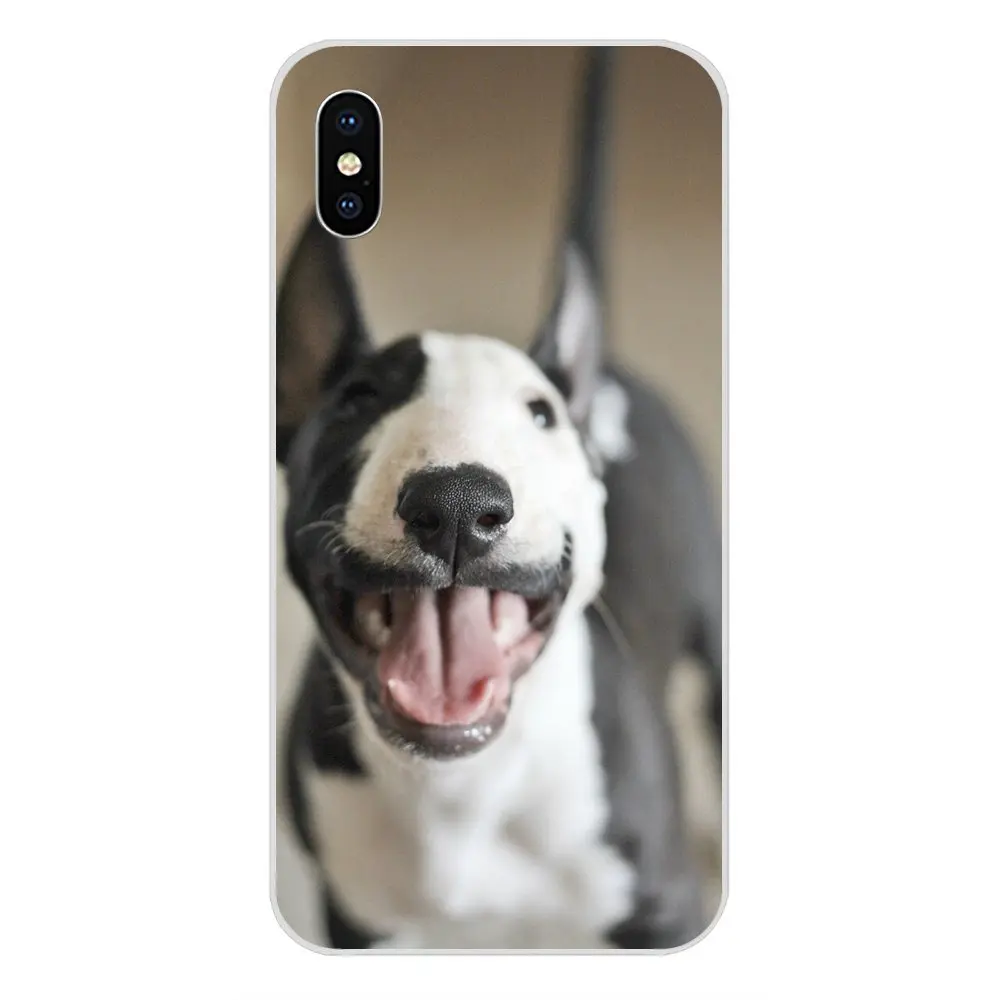 Щенки Bull Terrier мягкие для Xiaomi Redmi Mi 4 7A 9T K20 CC9 CC9e Note 7 9 Y3 SE Pro Prime Go Play распродажа люкс |