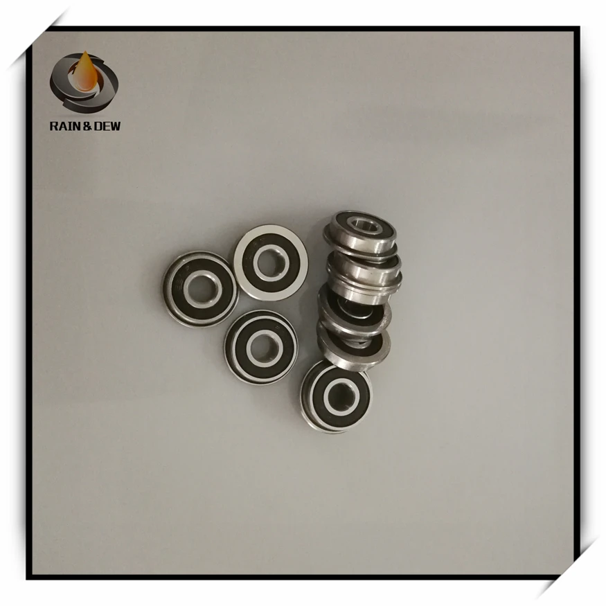 10pcs 3d printer accessories parts f623 zz flange bushing ball bearings f623zz 3104 mm pulley bearing guide wheel free global shipping
