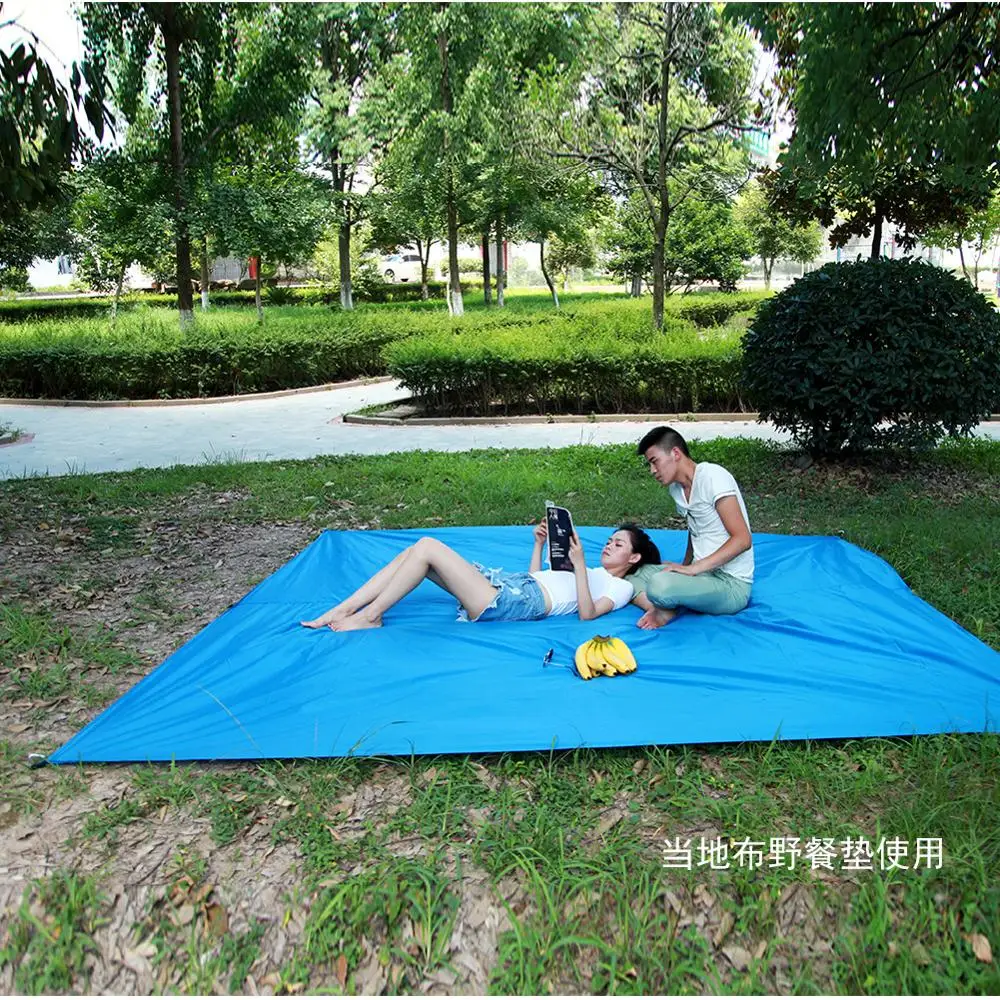 Outdoor multifunctional Waterproof tent(not including pole) sunscreen beach pergola shade tent Lightweight moisture-proof mat | Спорт и