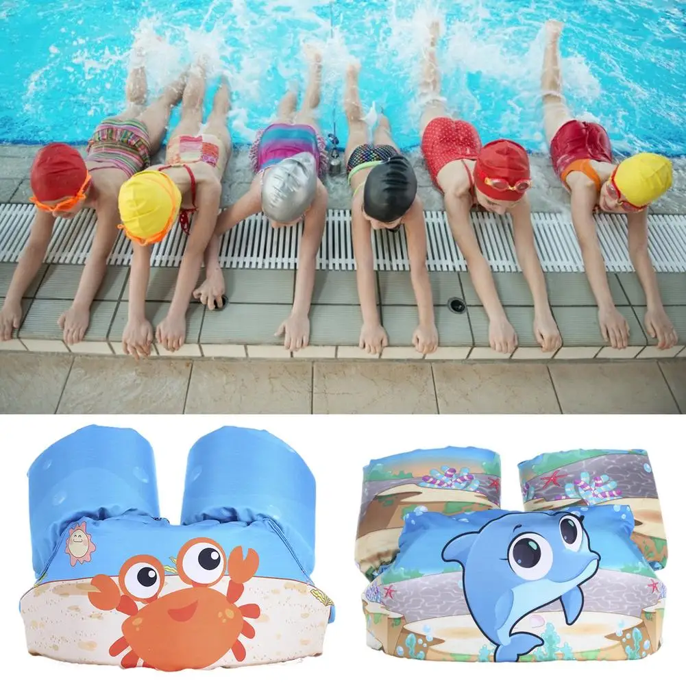 

2-6 Kids Swim Arm Rings Baby Life Jacket Floating Kids Safety Life Vest Children's Swim Puddle Jumper Arm Rings Vest Form Foam
