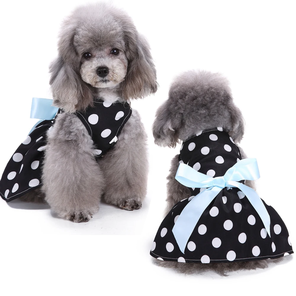 Платье с симпатичным узором лента в горошек платье–пачка бантом одежда уютный