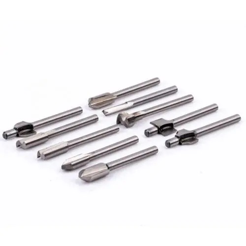 Fixmee Новые 10 шт 1/8 &quot3 мм Мини хвостовик фасонные фрезы HSS файлы Подходит Dremel набор
