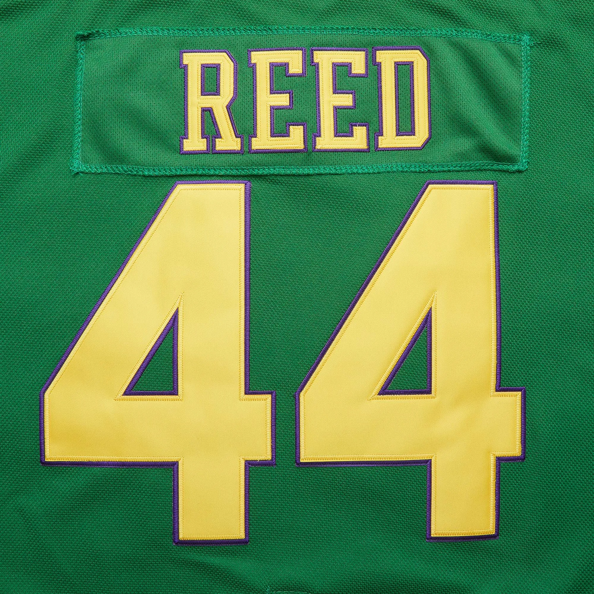 Зеленая вышитая Футболка для хоккея Могучие утки уличная рубашка № 66 Бомбей 44