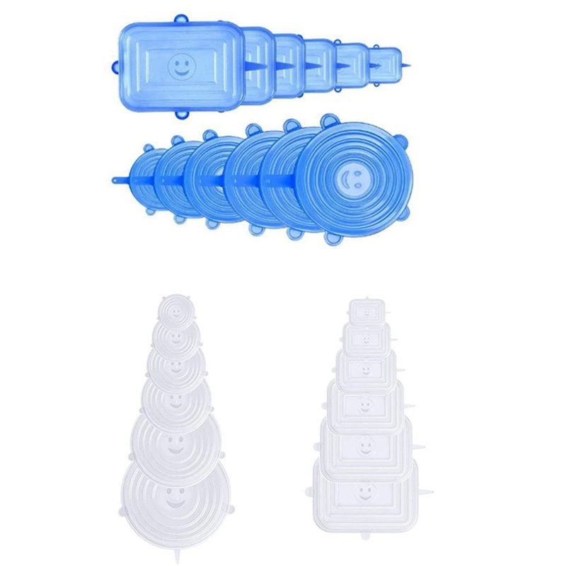 

Многоразовая и прочная крышка для миски, 24 шт., сохраняет свежесть еды, идеально подходит для любых видов хранения еды