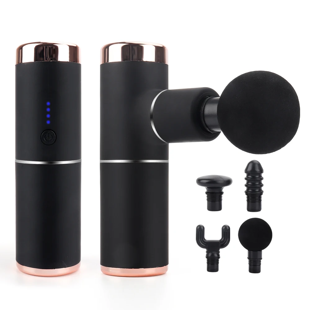 

Mini Electric Body Massage Gun Fascial Gun Deep Muscle Tissue Percussion Small Fitness Equipment For Acid Relief Pain Relaxation