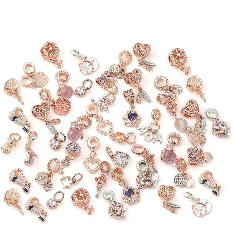 

Mixed Random Ship Anchor Rose Hot Air Balloon Pendant Men's, Women's and Children's Beaded Brand Bracelet Necklace Jewelry