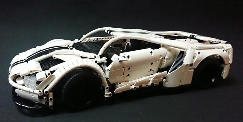 MOC FORD GT спортивный автомобиль MOC-10792 RC двигатель мощность Функция автомобиль подходит строительный блок кирпичи модель детские игрушки подарки