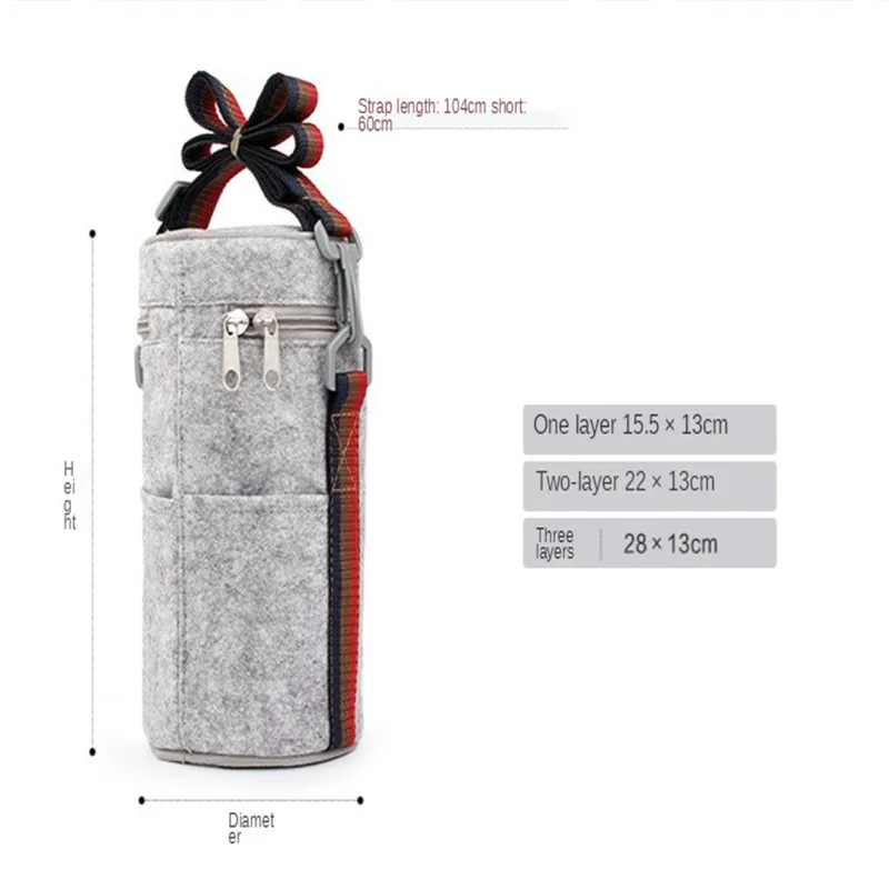 

1/2/3 Lunch Box for Kids Portable Outdoor Stainless Steel Bento Box Thermal Lunch Box Leak-Proof Food Container Kitchen Food Box