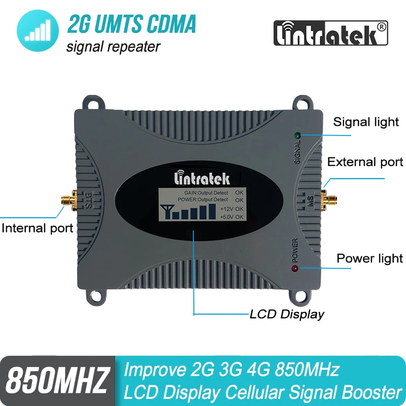 Повторитель сигнала сотовой связи CDMA GSM UMTS 850 МГц 2G/3G/4G Band 5 мобильный телефон