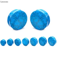 leosoxs 2pcs foreign trade hot sale blue ear amp stone ear pinna exquisite piercing jewelry
