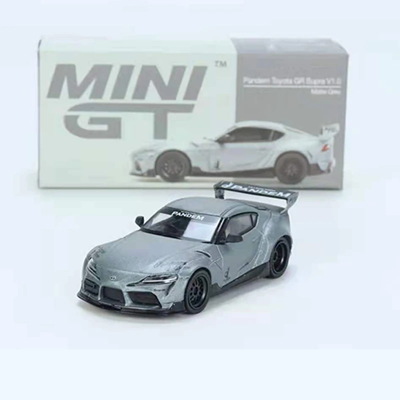 

Mini GT 1/64 GR Pandem Supra V 1,0 RHD коллекция литой модели автомобиля-матово-серый