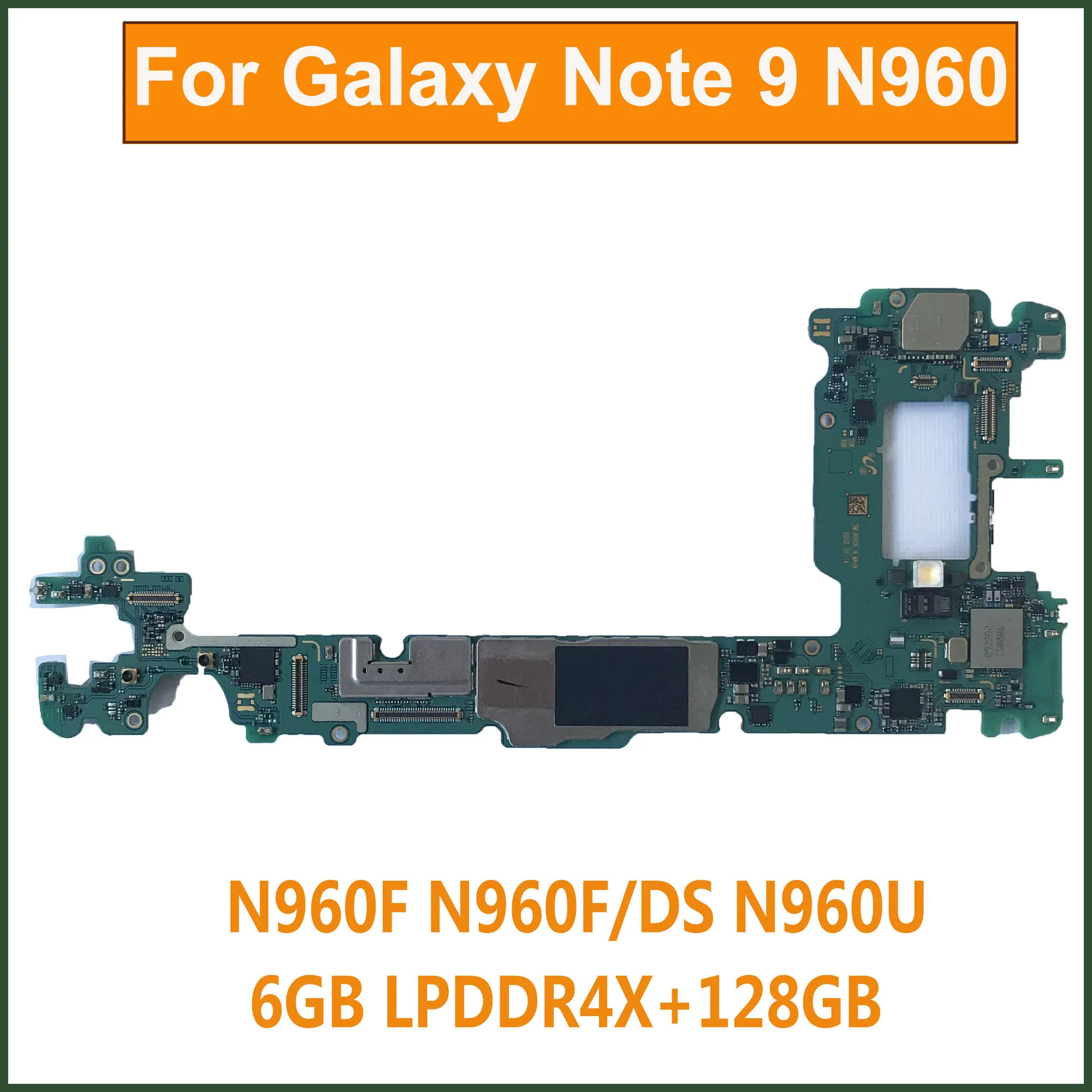 Материнская плата для Samsung Galaxy Note 9 N960FD N960U N960F 128 ГБ 512 оригинальная