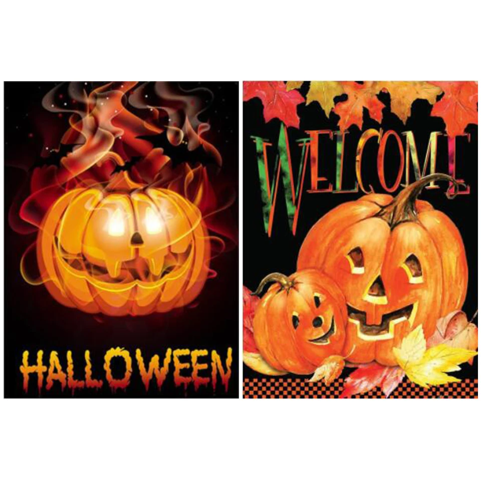 

Набор для алмазной живописи 5d «сделай сам», Алмазная мозаика с рисунком тыквы, фонаря на Хэллоуин, украшение стразы, подарок