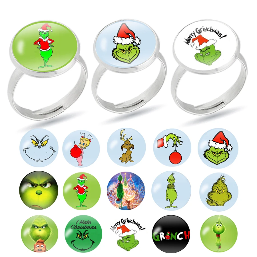 Дропшиппинг Grinch палантин рождественские кольца брелок подарок для женщин