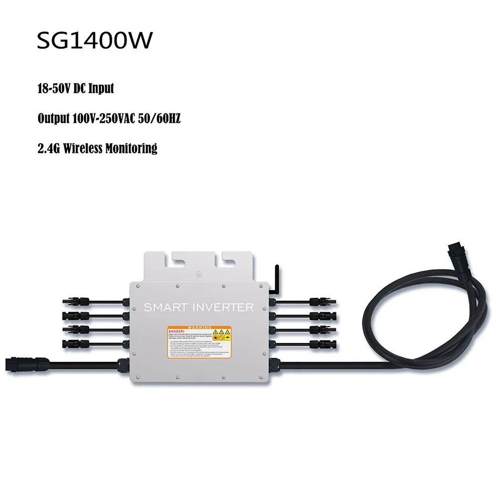 MPPT 1400 Вт IP65 Водонепроницаемый Солнечный немодулированный синусоидальный умный