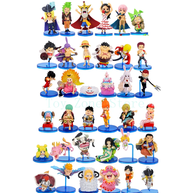 6 шт. фигурки Luffy Big Mom Katakuri Charlotte Issho Fujitora Hancock Rebecca Marco Zoro Nami Зодиак модели животных