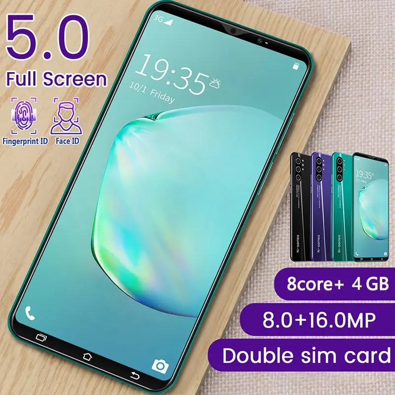 

Новое поступление 2021, смартфон Note10 с Полноразмерным экраном 5,0 дюйма, Восьмиядерный процессор, 4 Гб, двойная камера, телефон на базе Android, 4000 м...