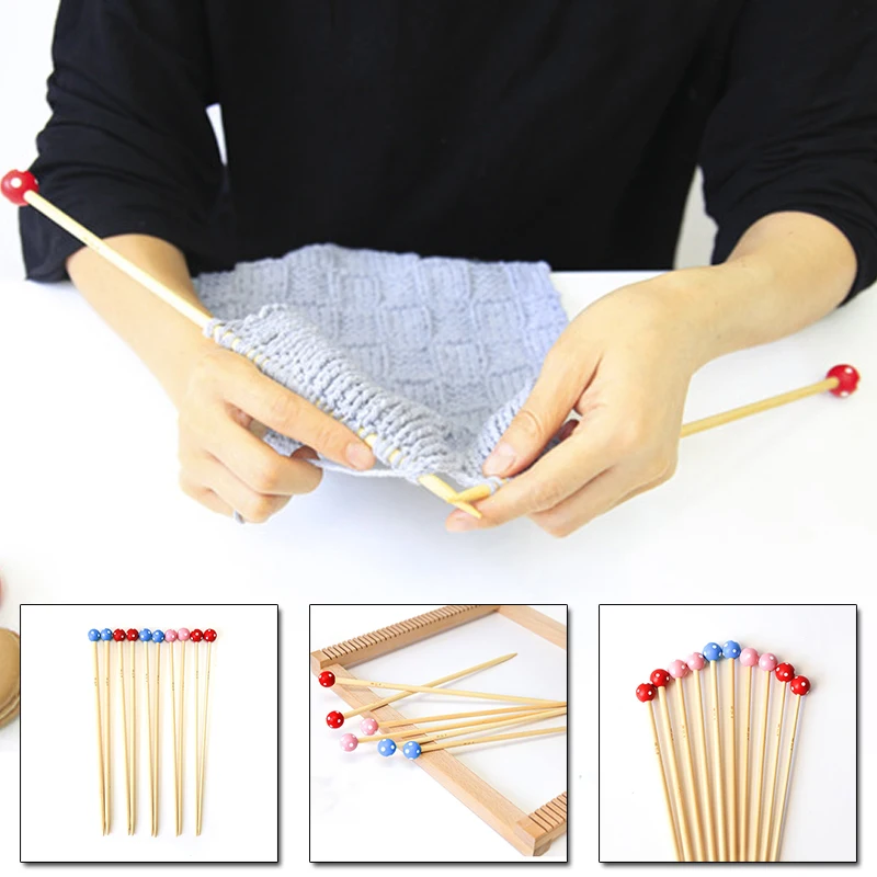 1 пара прямые спицы для вязания головных уборов|Швейные иглы| |