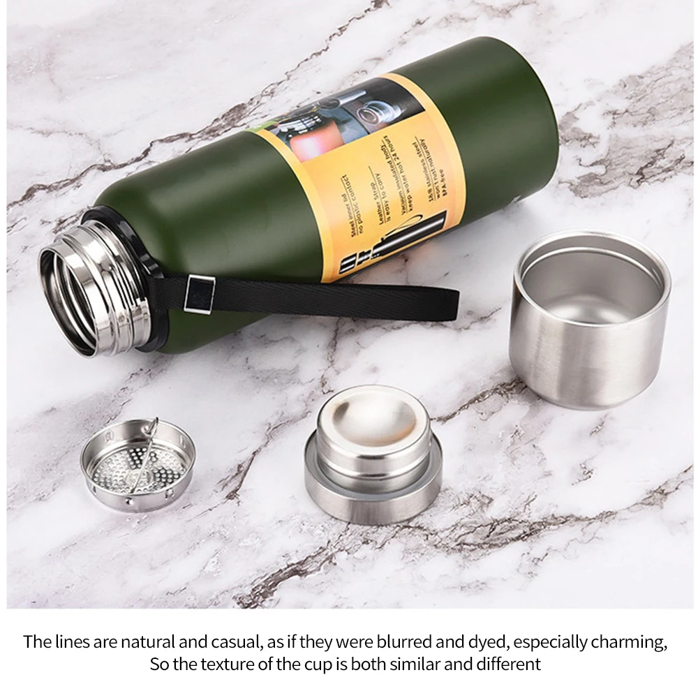 

Outdoor Water Bottle Thermo Double-Layer Vacuum CupLarge Capacity Thermos BottleLarge Capacity Thermos Bottle Stainless Steel