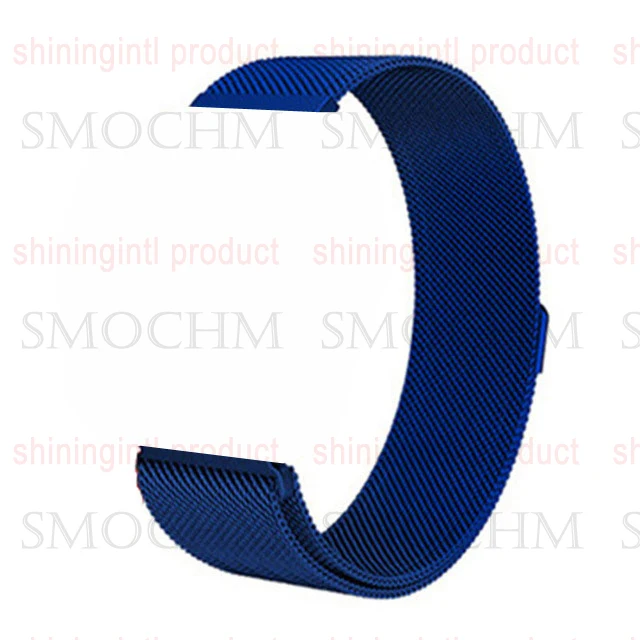 blue milanese Smochm IWO 10 gps часы Bluetooth умные часы спортивные Смарт часы Обновлено IWO 9 Беспроводное зарядное устройство для iPhone Android - Цвет: blue milanese
