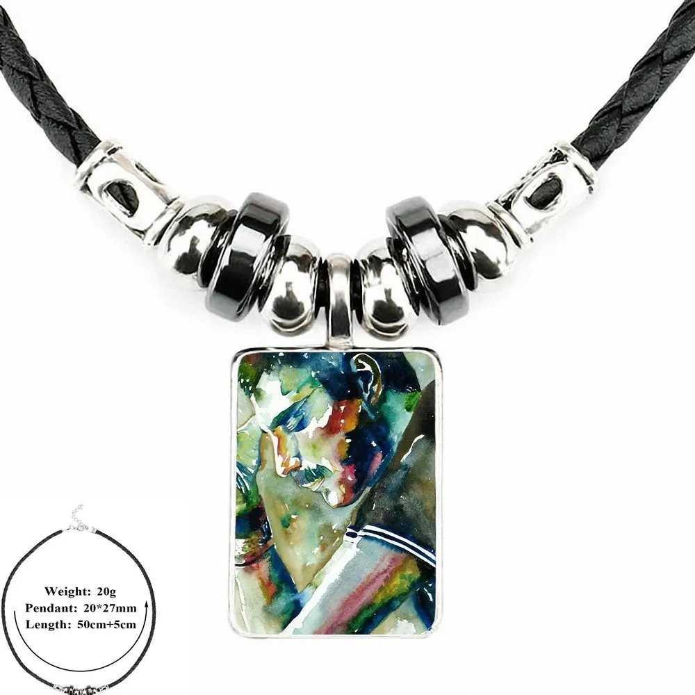 as picture EJ Glaze Coque queen Фредди Меркьюри черная кожаная подвеска-бусы ювелирные изделия с бриллиантами кулон кристалл для женщин подарок для девочек - Окраска металла: as picture
