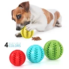 Мягкий игрушки для собаки мяч для питомцев, интерактивный эластичный шарик, игрушка для жевания, резиновый шарик для чистки зубов, игрушки для собак, Диспенсер еды, 1 шт.