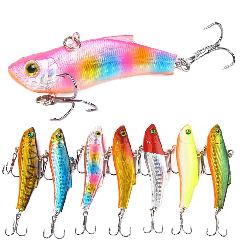 

70mm 18g VIB Pencil Spinner Winter Sea Fishing Lure Lead Hard Bait Underwater Wobblers Diving Swivel For Pike CrankBaits