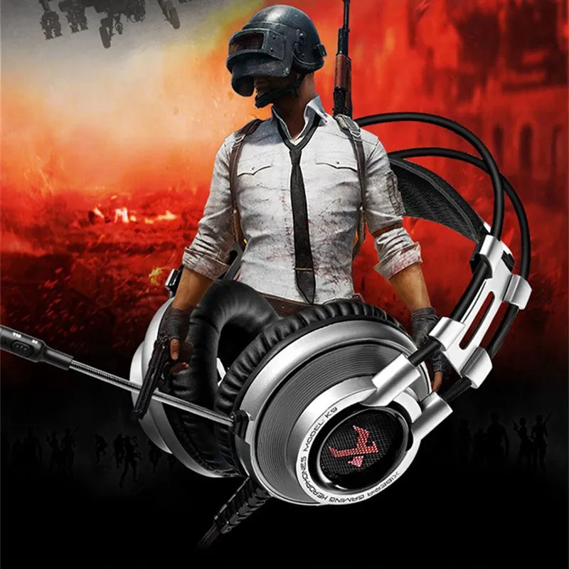 XIBERIA K9 7 1 вибрационная USB игровая гарнитура наушники глубокий бас светодиодный