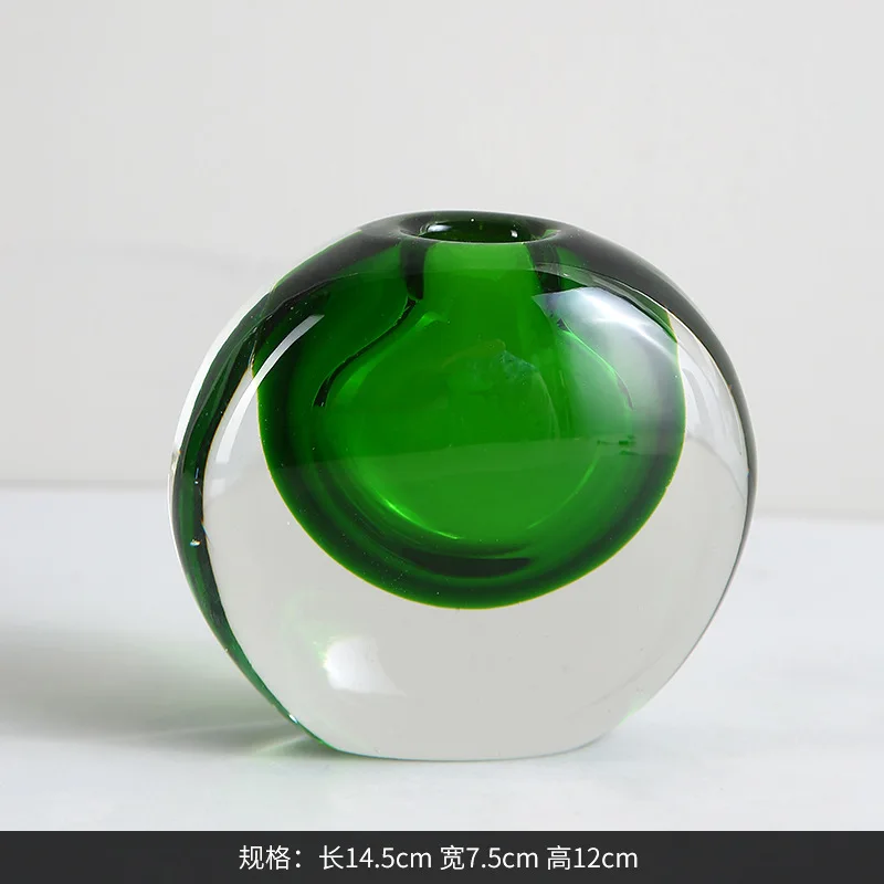 

Glass vase ornaments Creative living room Hydroponics Modern decorative flower arrangement