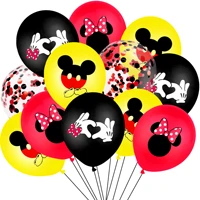 10pcs mickey mouse party latex balloons adult birthday party decorations kids globos cumpleanos infantiles baby shower supplies