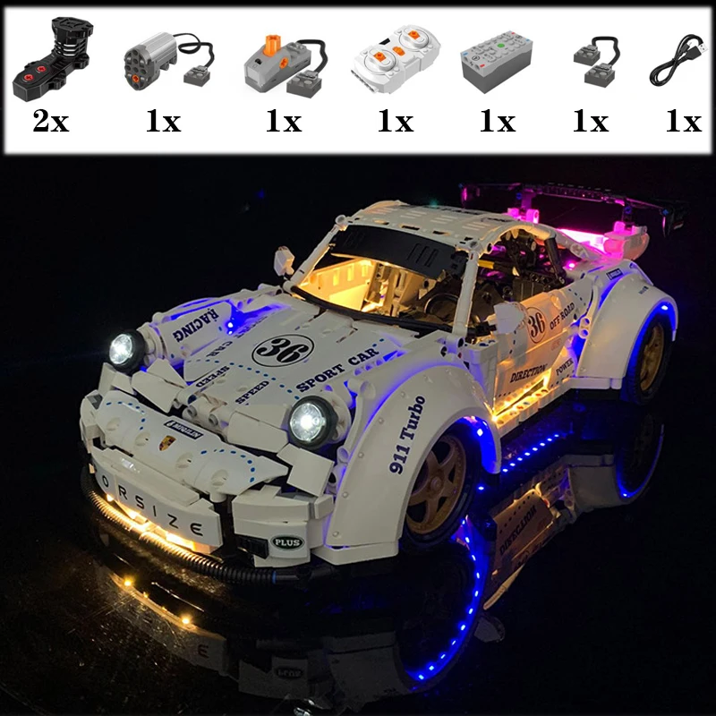 

2125 шт., Детский конструктор MOC, спортивный автомобиль