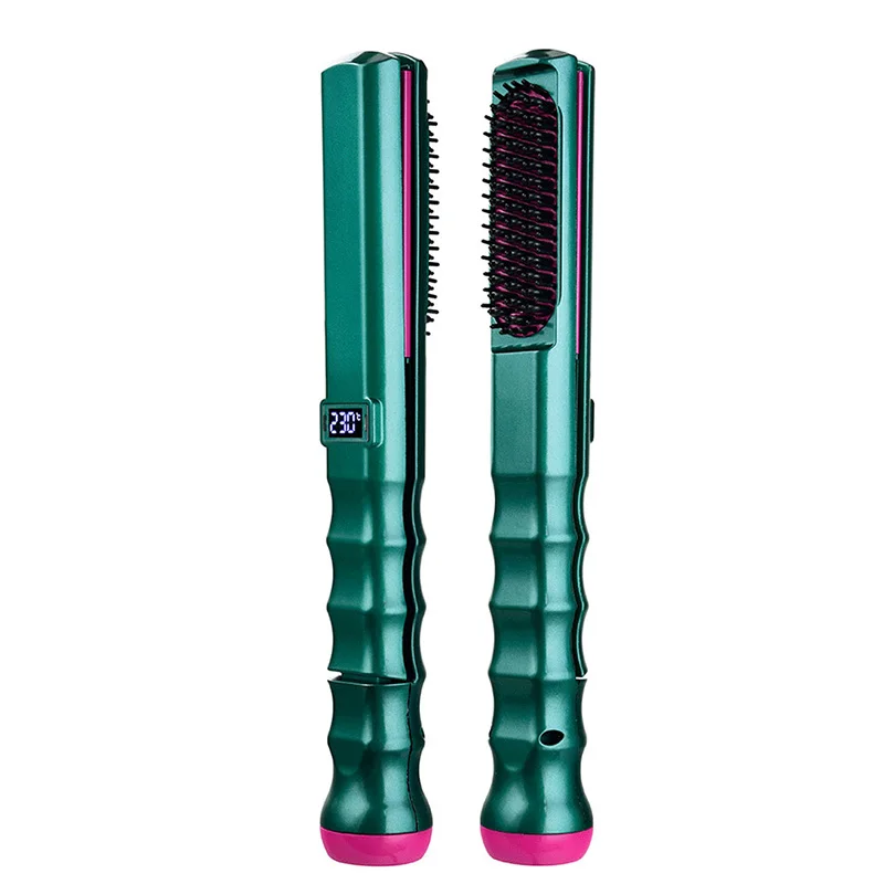 

Hair Straightener Ceramic Flat Irons Electric Hair Straightening Brush LCD Display Hair Straightening Iron Hair Styling Iron