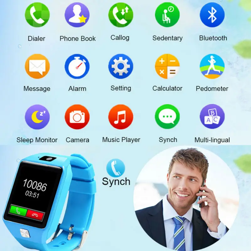 Водонепроницаемые Детские умные часы телефон анти-потеря безопасный SOS трекер