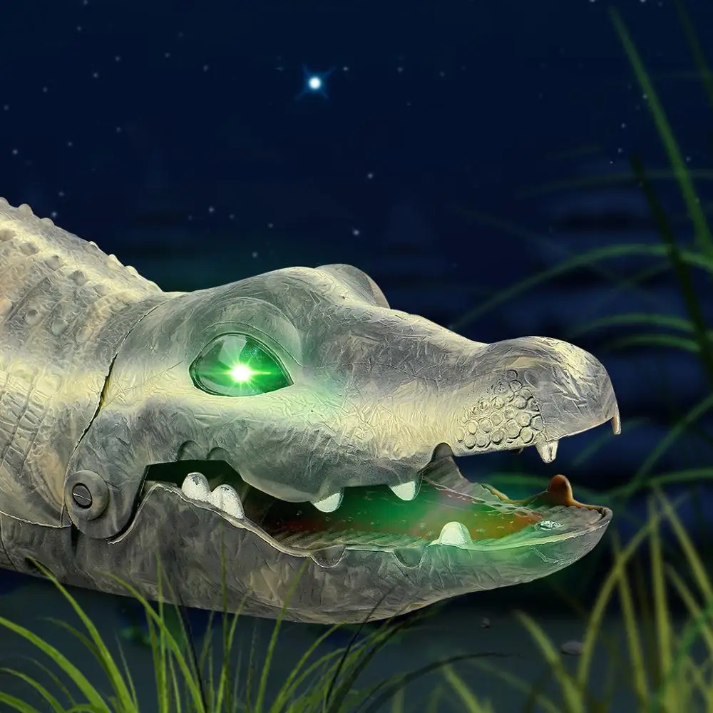 Large Crocodile Electronic Toys Jungle Model for Child Move Crawl Sound Light Boy Animal Action Play Figure One Piece Deco | Игрушки и