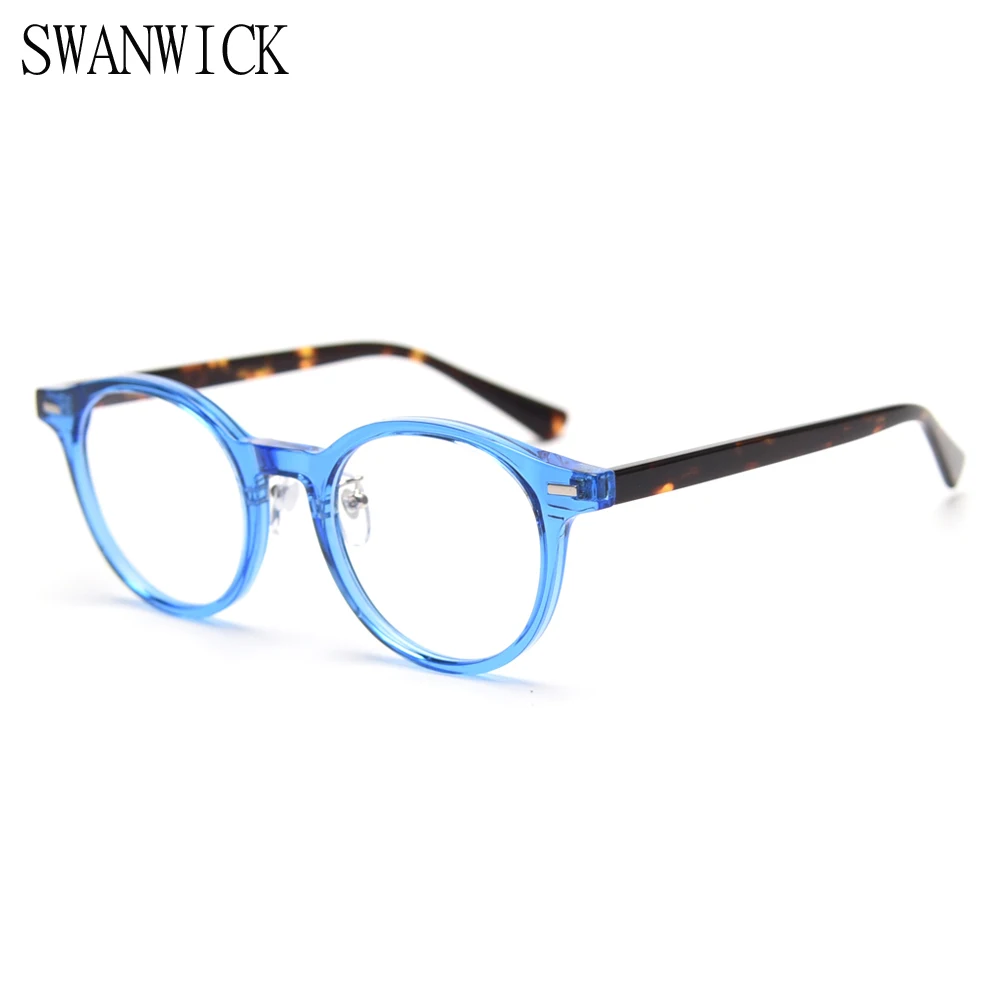 Оправа для очков Swanwick в стиле ретро женские оптические круглые очки синего