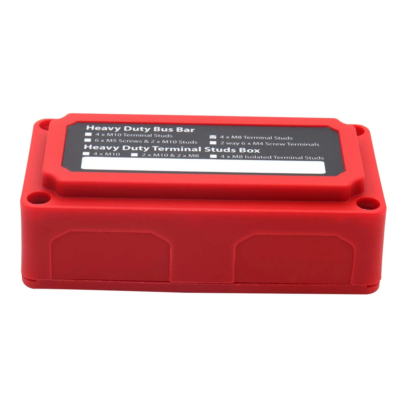 

300A 48V New Red Bus Bar Durabe Detachable M8 Box High Current Red Shell Busbar Case Barrier-free Wiring Supplies Drop Shipping