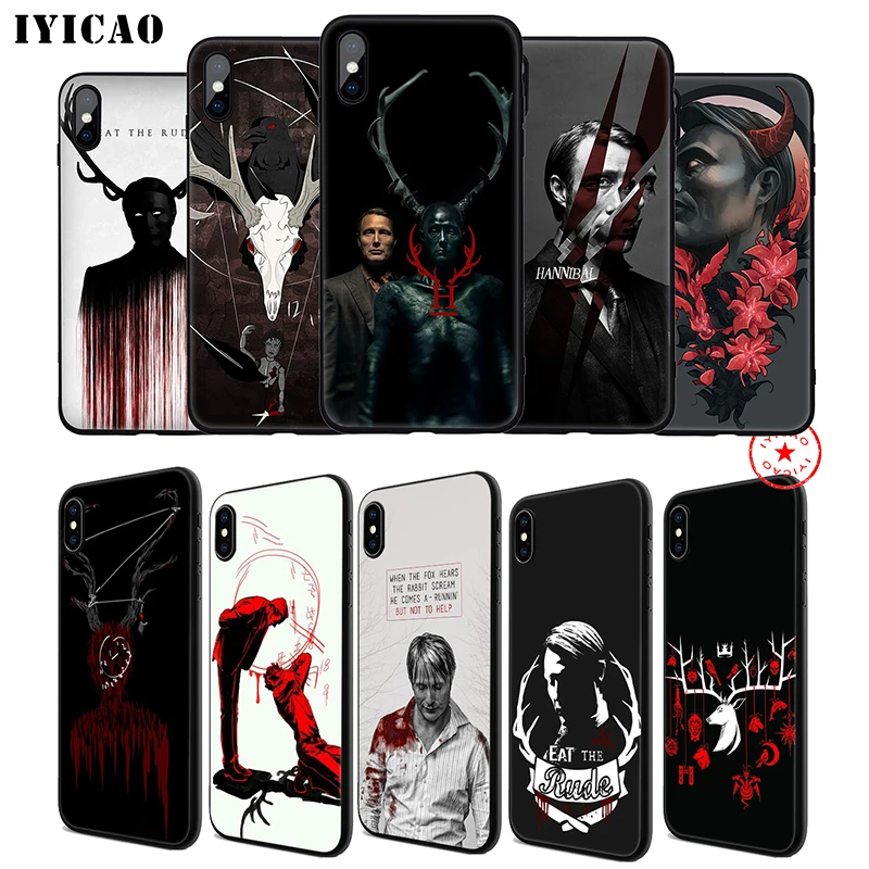 IYICAO Hannibal Eat The Rude мягкий чехол для телефона iPhone 11 Pro XR X XS Max 6 6S 7 8 Plus 5 5S SE силиконовый