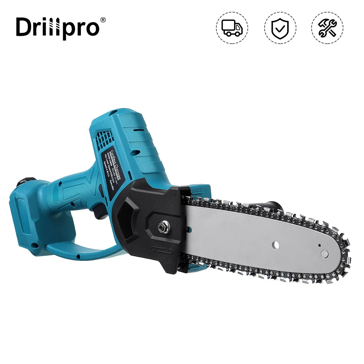 

Электрическая пила Drillpro, 8 дюймов, 1080 Вт, беспроводная бензопила одной рукой, деревообрабатывающие садовые инструменты для Makita, только батар...