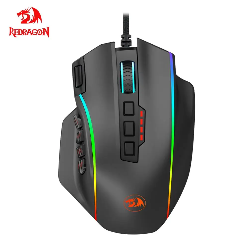 REDRAGON M901-K Perdiction Проводная игровая мышь USB 12400 Точек на дюйм программируемая