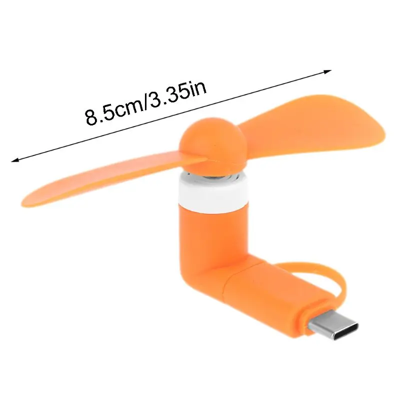 

Universal Cellphone Type C Micro USB OTG Mini Fan Cooler Mute Fan for Mobile Phone Tablet Type C Powerbank Charger