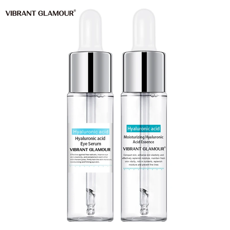 

VIBRANT GLAMOUR 2pcs Face Serum Eye Essence Hyaluronic Acid Moisturizing Whitening Lifting Firming Anti-wrinkle Facial Skin Care
