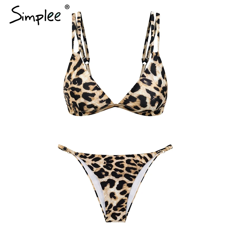 Раздельный купальник Simplee с эффектом пуш-ап сексуальный раздельный для женщин