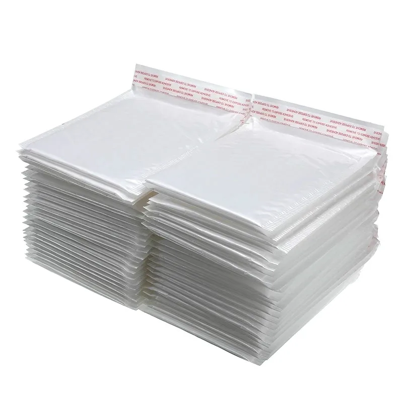 

20/50Pcs Bubble Mailers White Poly Bubble Mailer Self Seal Padded Envelopes Gift Bags for Book Magazine Lined Mailer Self Seal
