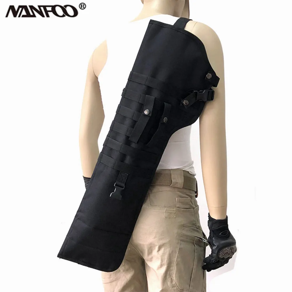 

Waterproof Tactical Hunting Gun Holster Combat CS Gun Carry Bag Shooting Rifle Airsoft Molle Case Durable Nylon Gun Shoulder Bag