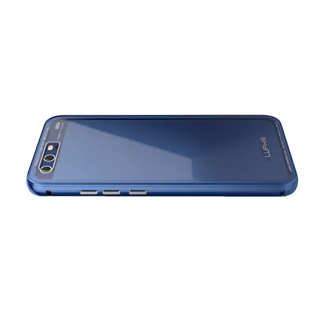 LUPHIE для HUAWEI P10 Plus чехол s металлическая рамка Прозрачный Закаленное стекло на