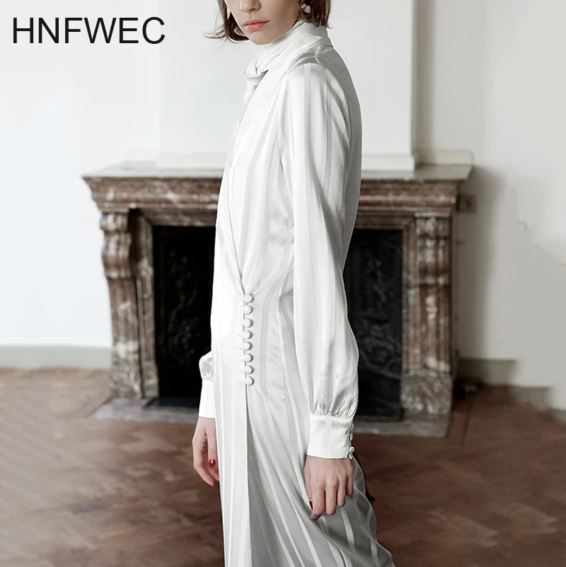 

Women Striped Bandage Temperament Long Trench New V-collar Long Sleeve Loose Fit Windbreaker Fashion Spring 2020 V534